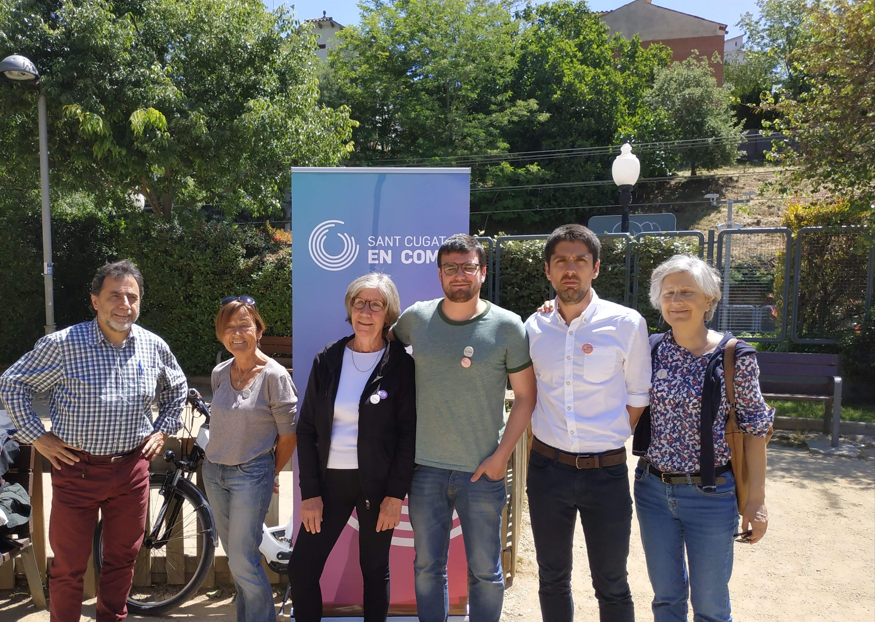 Sant Cugat en Comú ha presentat les seves propostes en ecologia i medi ambient a La Floresta FOTO: Lluís Bassa