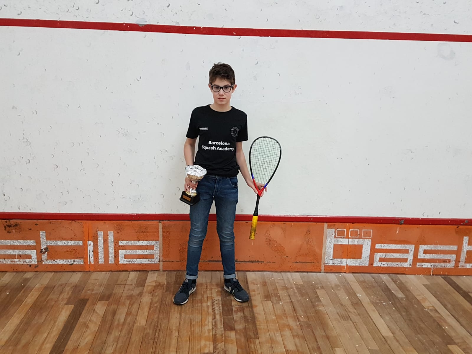 Marc Altarriba ocupa la primera posició en el rànquing de la federació catalana i espanyola d'esquaix. FOTO: Cedida