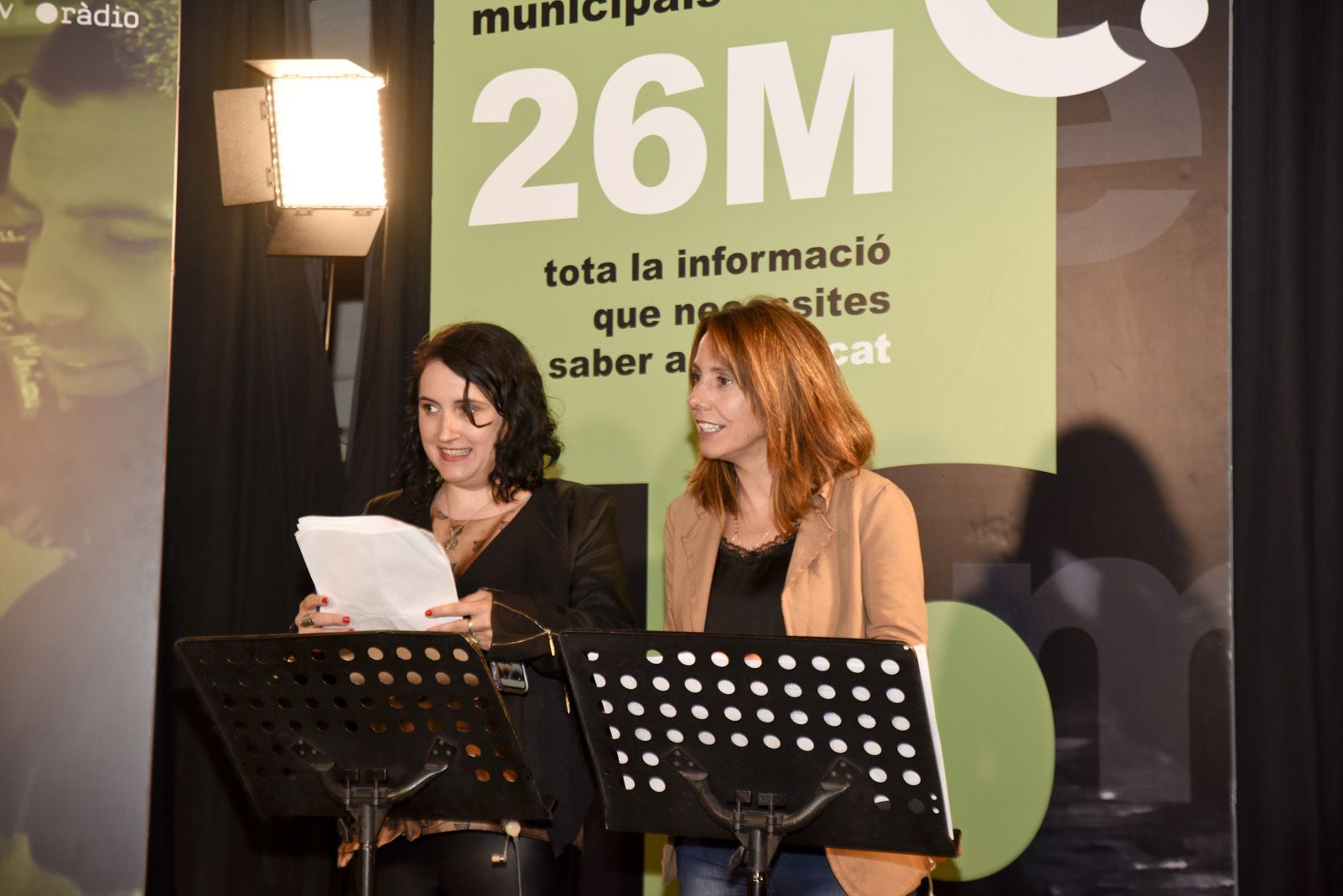 Debat electoral dels candidats a l'alcaldia. Foto: Bernat Millet.