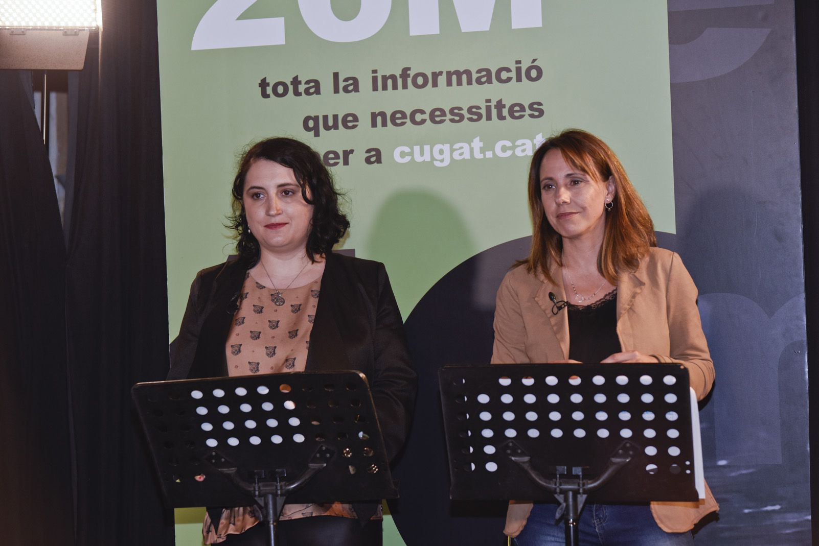 Debat electoral dels candidats a l'alcaldia. Foto: Bernat Millet.