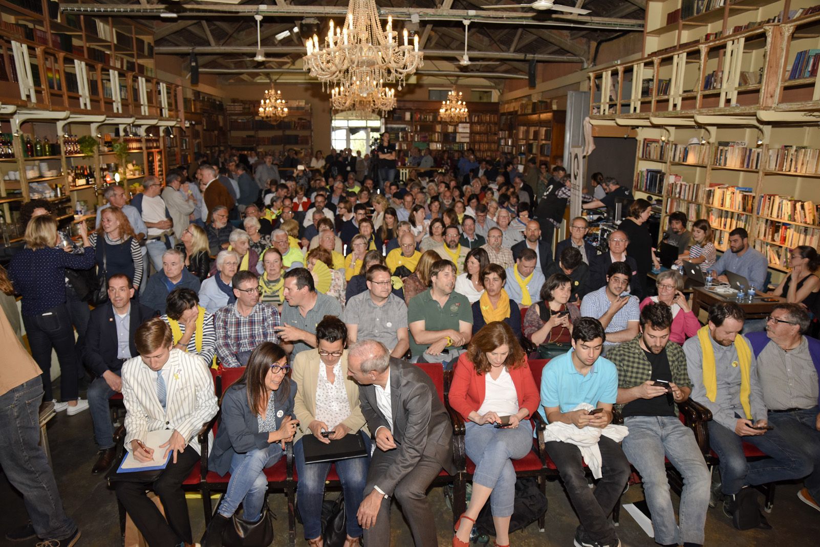 Debat electoral dels candidats a l'alcaldia. Foto: Bernat Millet.