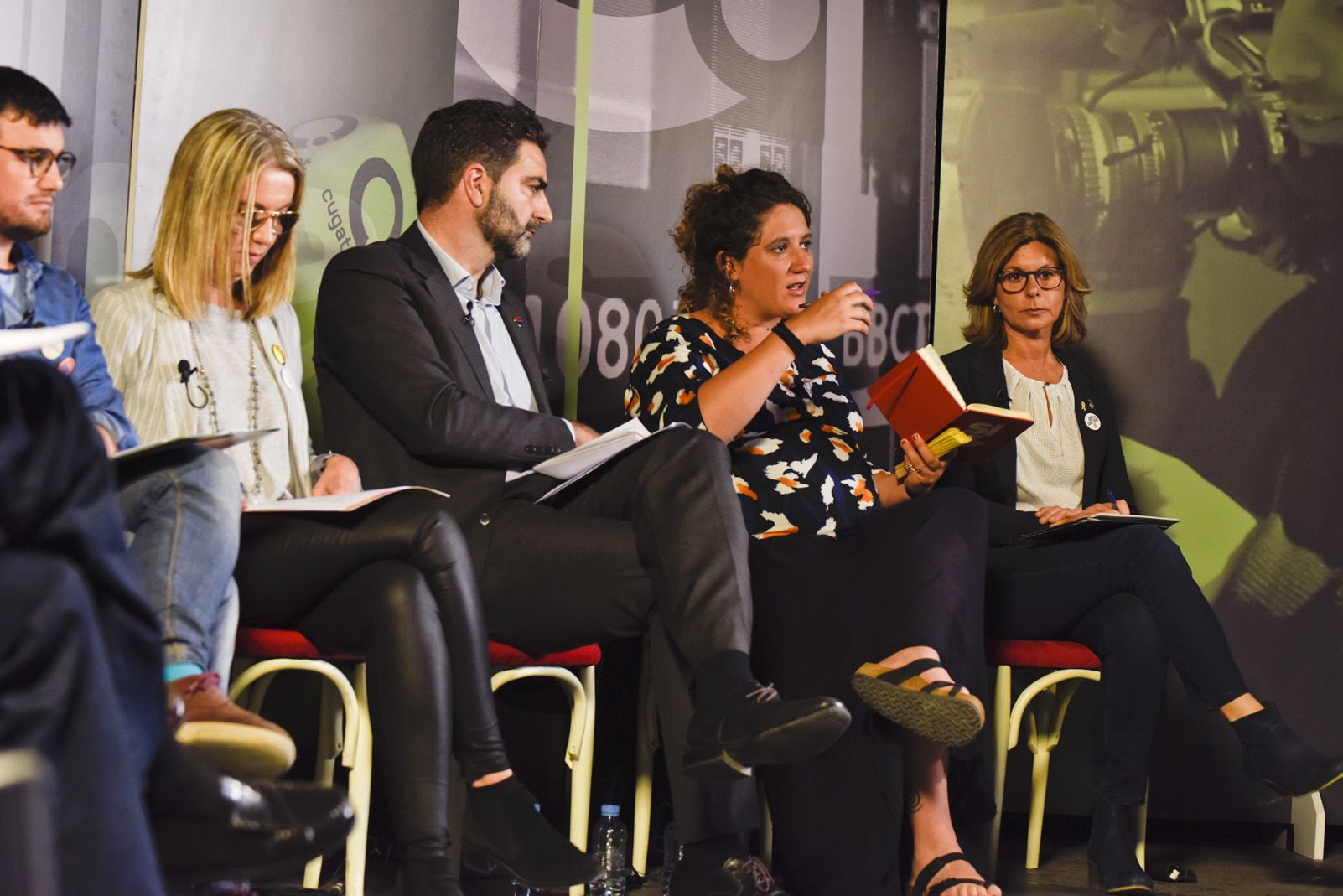 Debat electoral dels candidats a l'alcaldia. Foto: Bernat Millet.