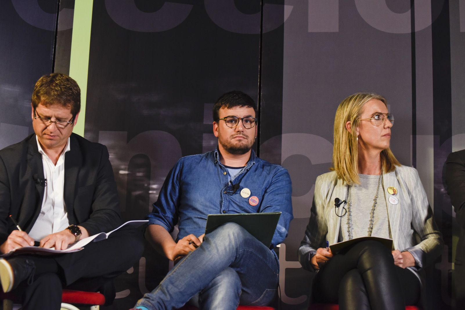 Debat electoral dels candidats a l'alcaldia. Foto: Bernat Millet.