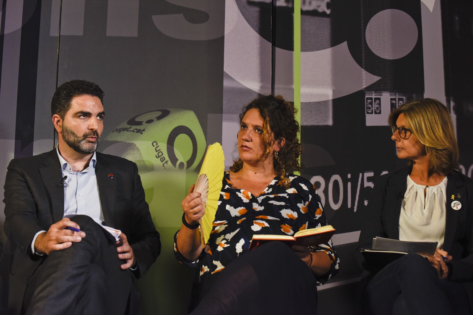 Debat electoral dels candidats a l'alcaldia. Foto: Bernat Millet.