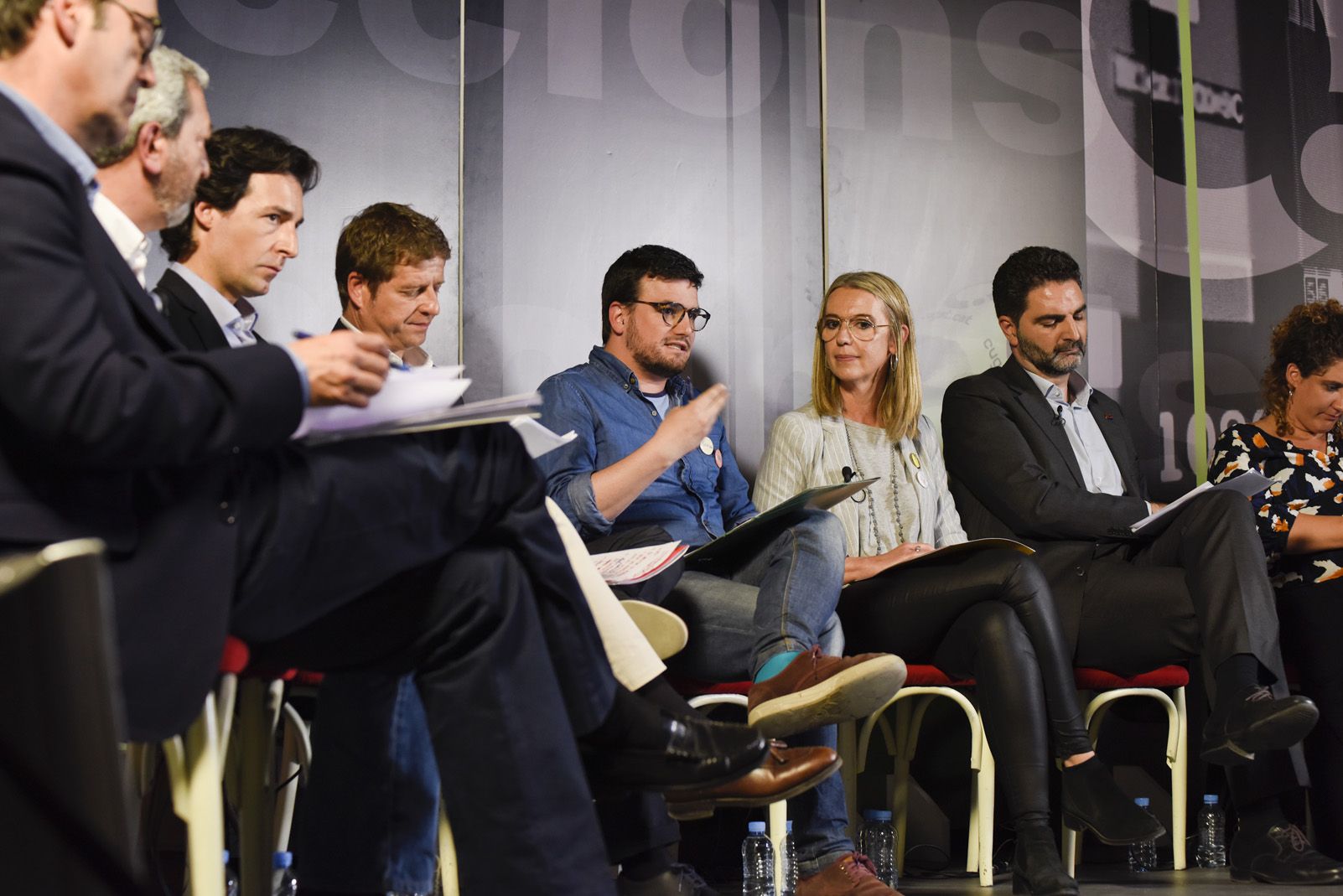 Debat electoral dels candidats a l'alcaldia. Foto: Bernat Millet.