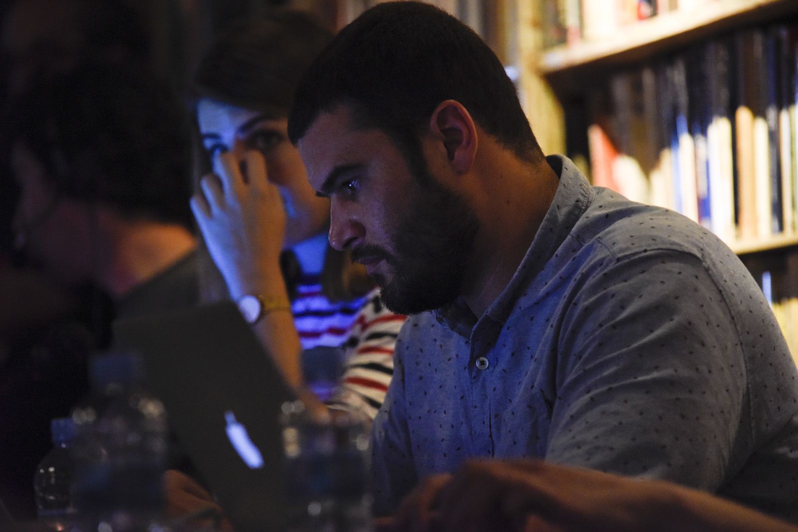 Debat electoral dels candidats a l'alcaldia. Foto: Bernat Millet.