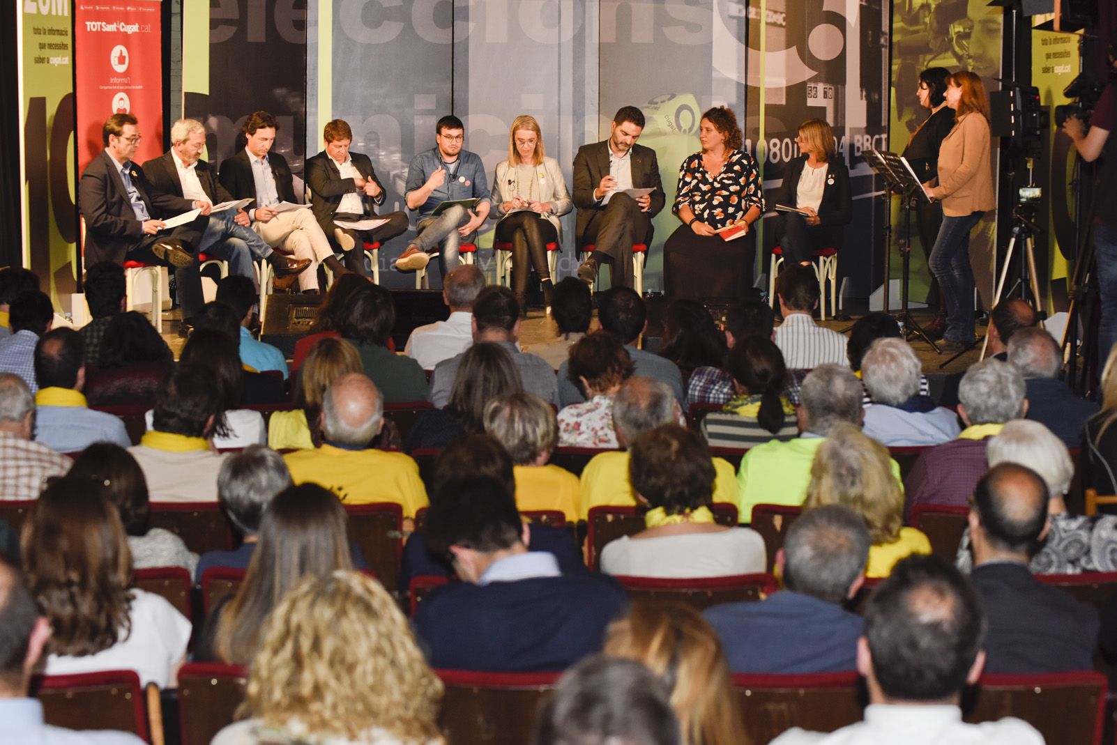 Debat electoral amb motiu de les eleccions municipals del 26 de maig de 2019. FOTO: Bernat Millet