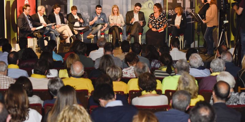 Debat electoral amb motiu de les eleccions municipals del 26 de maig de 2019. FOTO: Bernat Millet