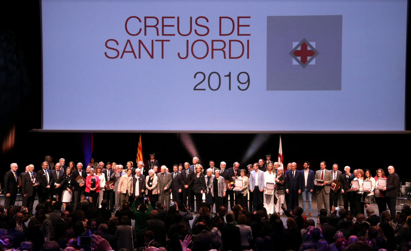 Imatge de l'entrega del premi Creu de Sant Jordi 2019. FOTO: ACN 