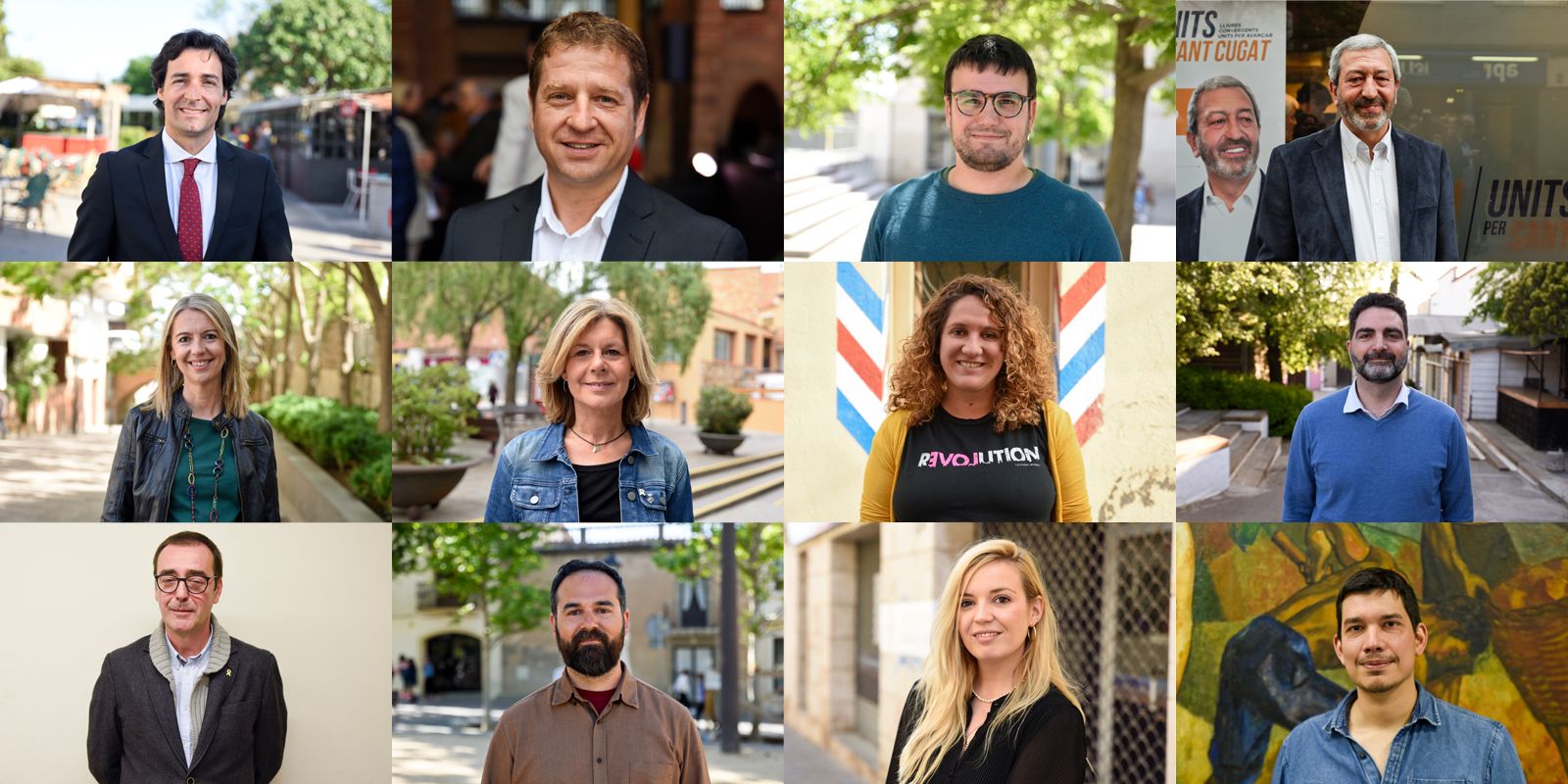 Tots els candidats a l'alcaldia de les les eleccions municipals de Sant Cugat FOTO: Bernat Millet