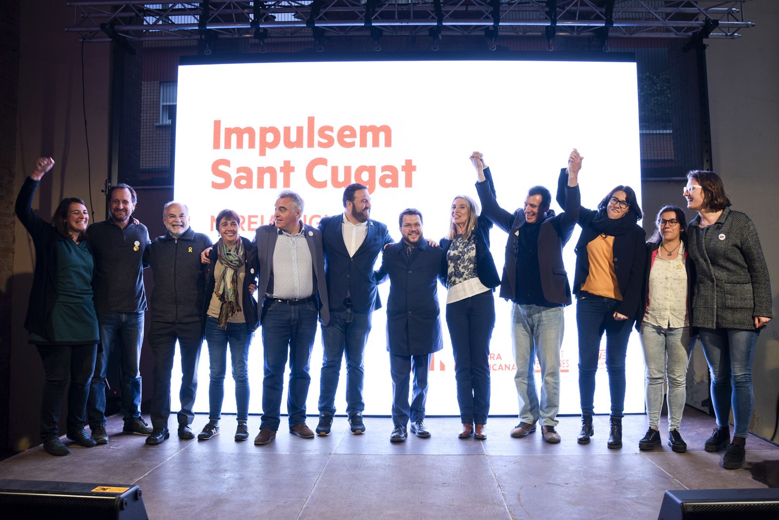 Acte central de la campanya d'ERC-MES per a les eleccions municipals. FOTO: Bernat Millet