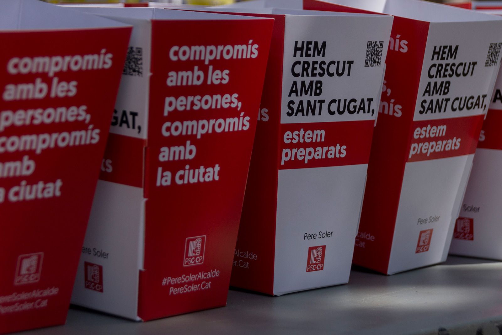 Acte PSC Plaça d'en Coll. FOTO: Paula Galván