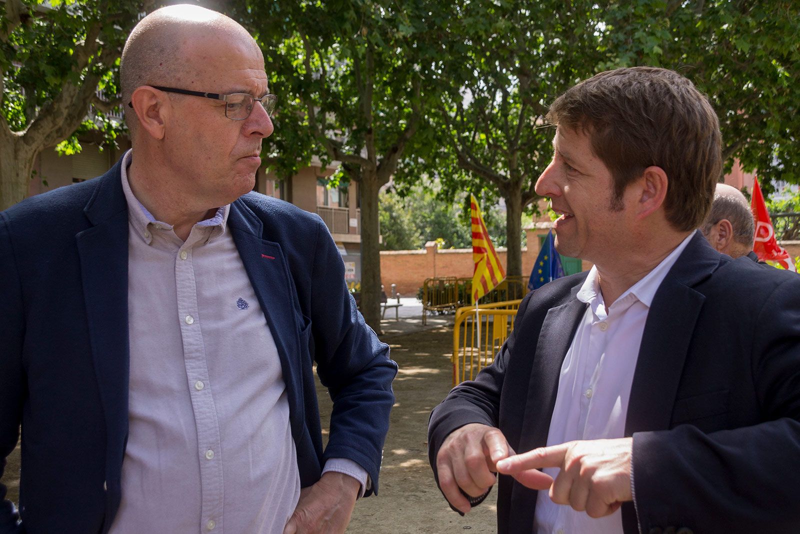 Acte PSC Plaça d'en Coll. FOTO: Paula Galván