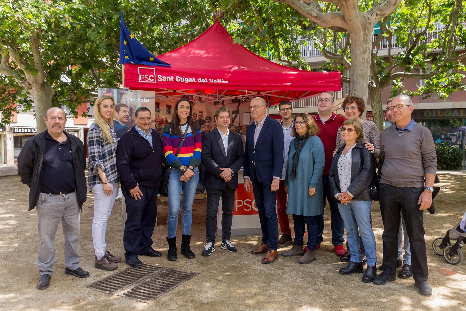 Acte PSC Plaça d'en Coll. FOTO: Paula Galván