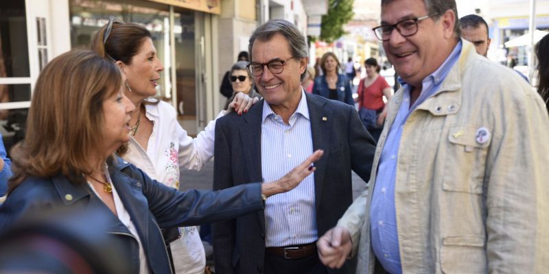 Mas i a l'esquerra Josep Puig, el candidat de Junts per Valldoreix FOTO: Bernat Millet