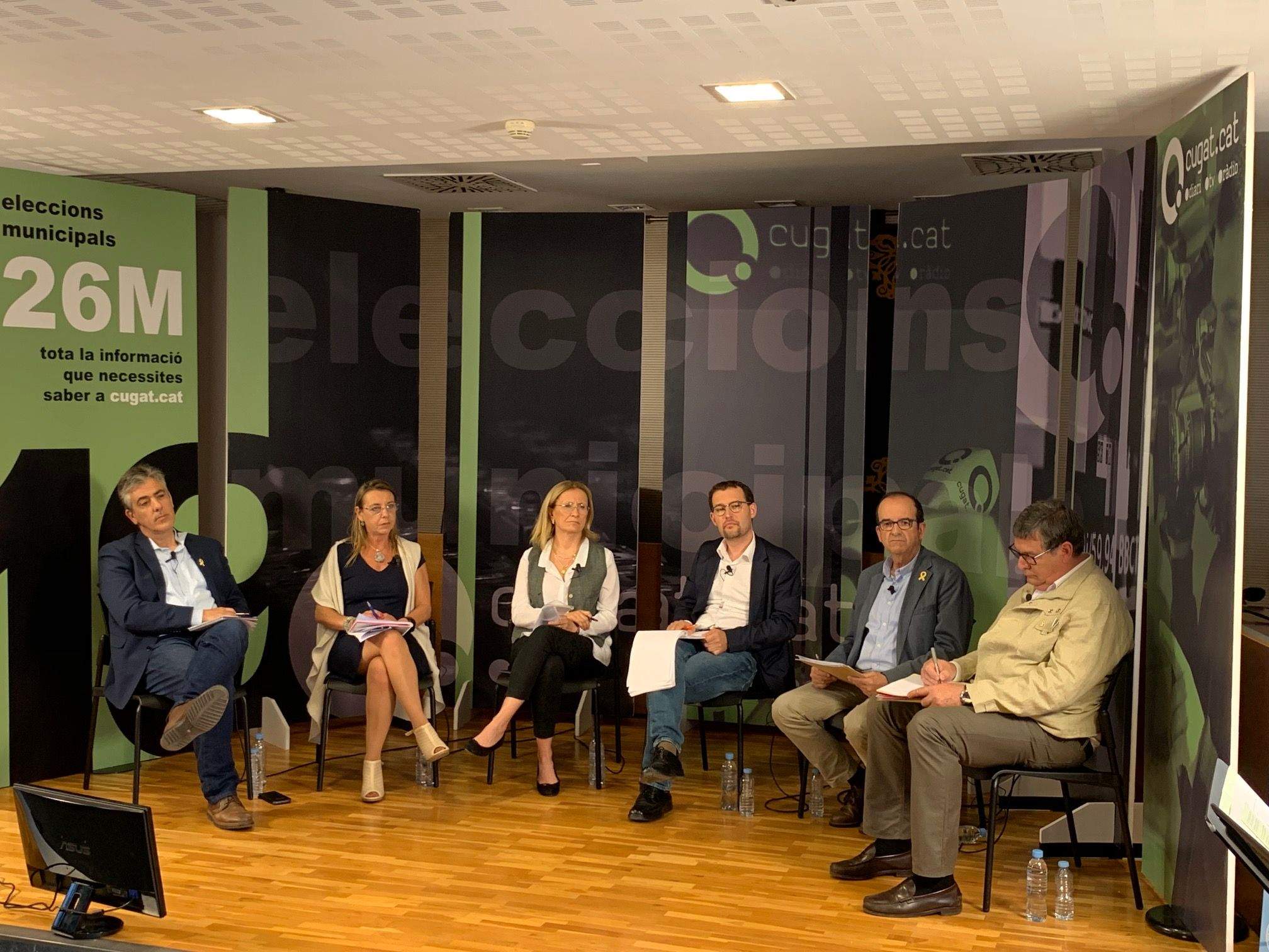 Els sis candidats a la presidència de l'EMD de Valldoreix FOTO: Cedida