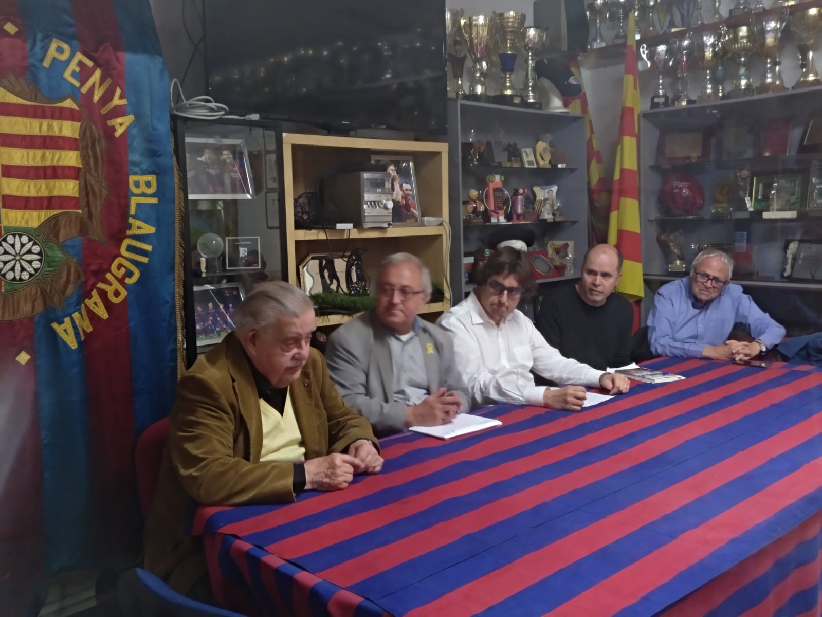  Joan Rovira, Toni Closa, Àlex López, David Salinas i Lluís Llop. FOTO: Penya Blaugrana Sant Cugat