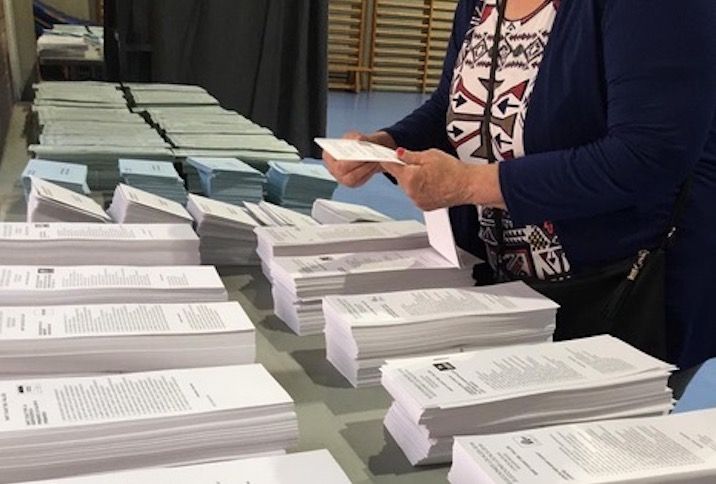 En marxa la jornada electoral a Sant Cugat. FOTO: Paula Galván