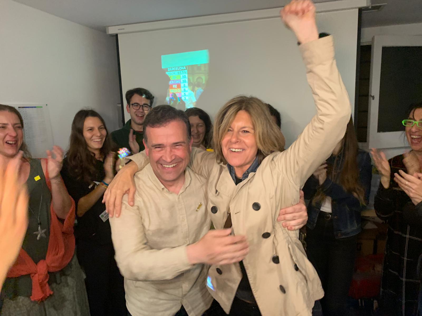 Josep Lliberia i Carmela Fortuny, números 2 i 1 de Junts per Sant Cugat FOTO: Àgata Guinó