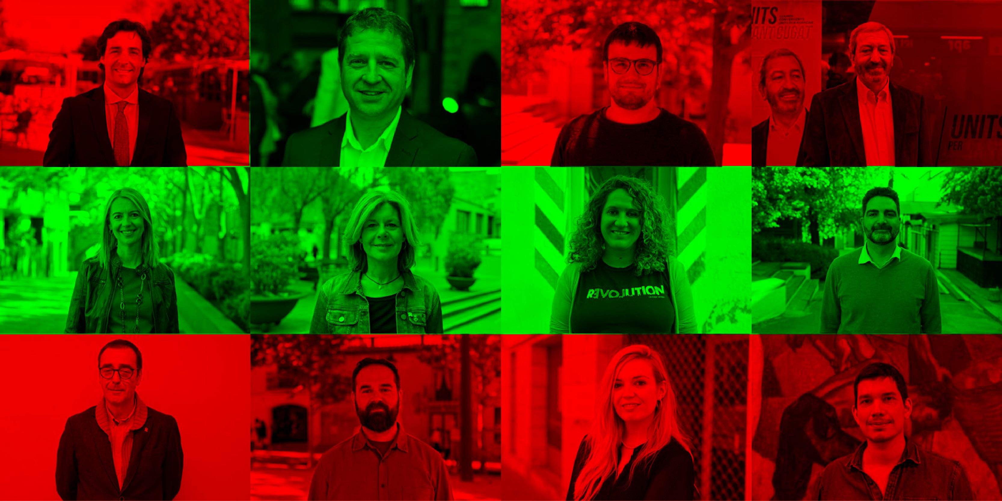 Les 5 formacions que no tenen representació són les que estan en vermell