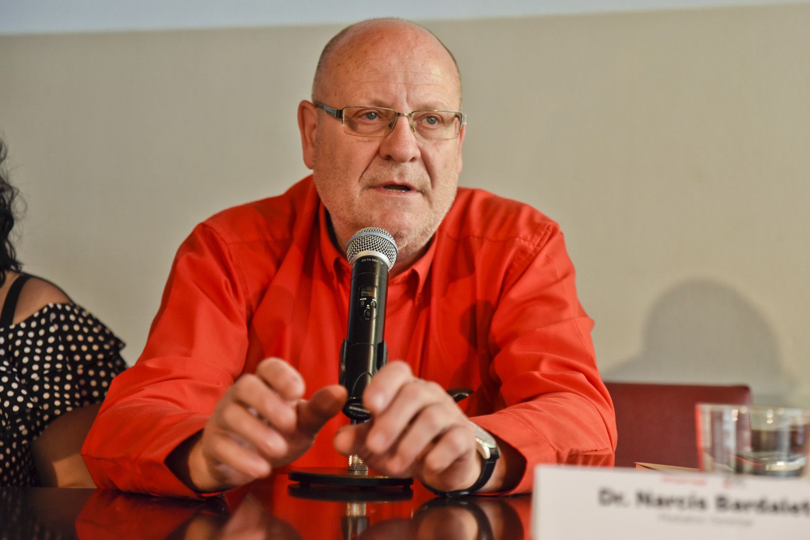 Narcís Bardalet durant la presentació a Sant Cugat. FOTO: Bernat Millet