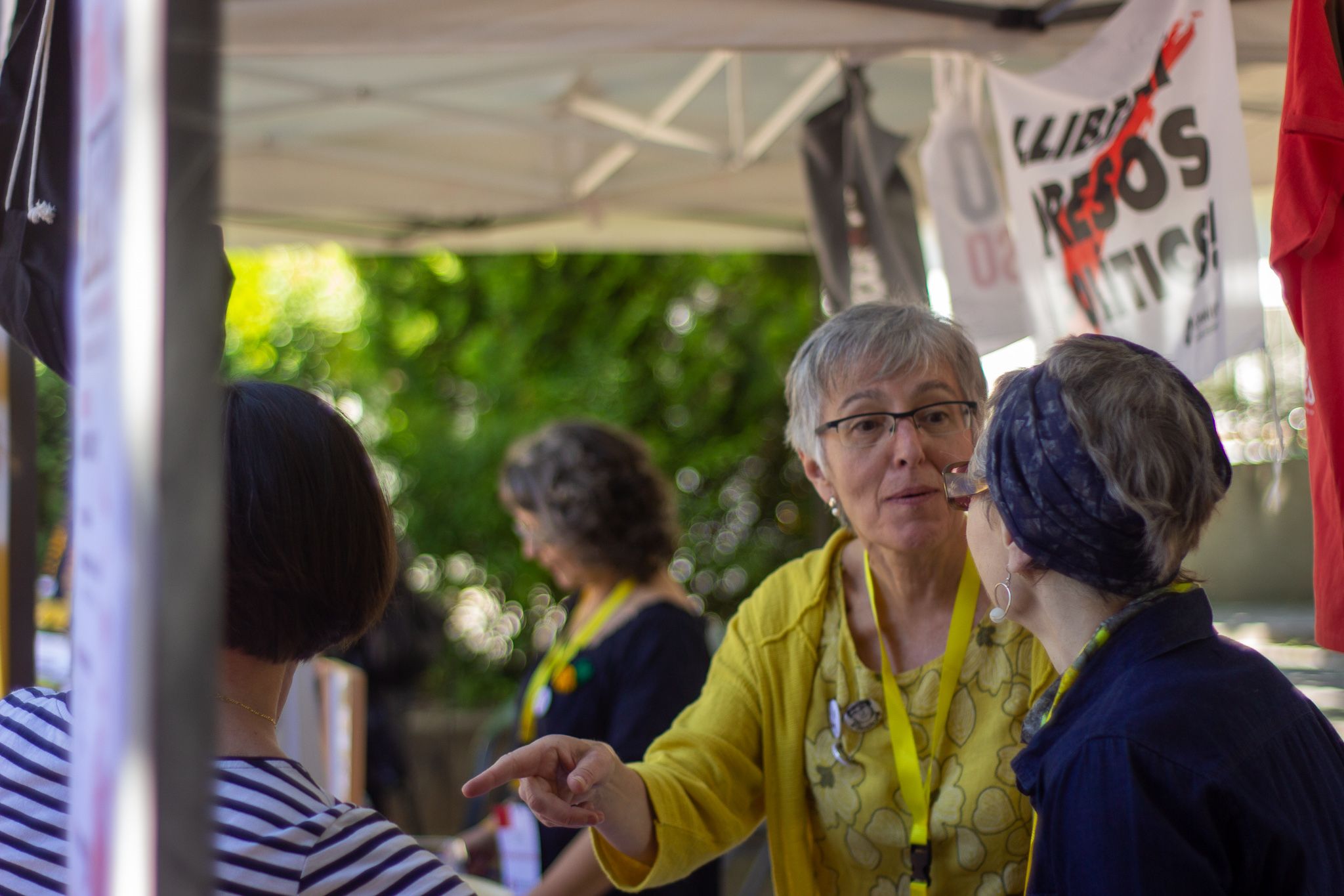 Botifarrada reivindicativa d'Òmnium Cultural a Sant Cugat. FOTO: Ale Gómez