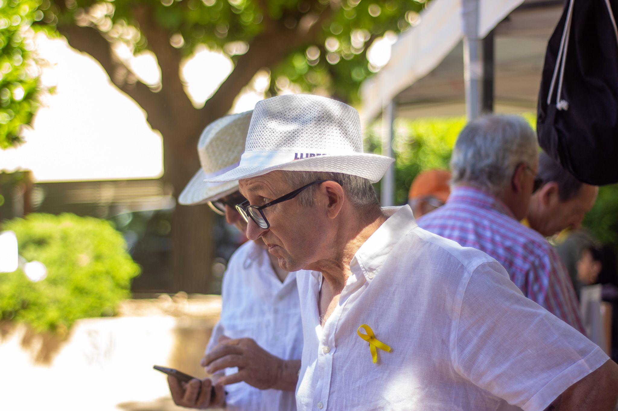 Botifarrada reivindicativa d'Òmnium Cultural a Sant Cugat. FOTO: Ale Gómez