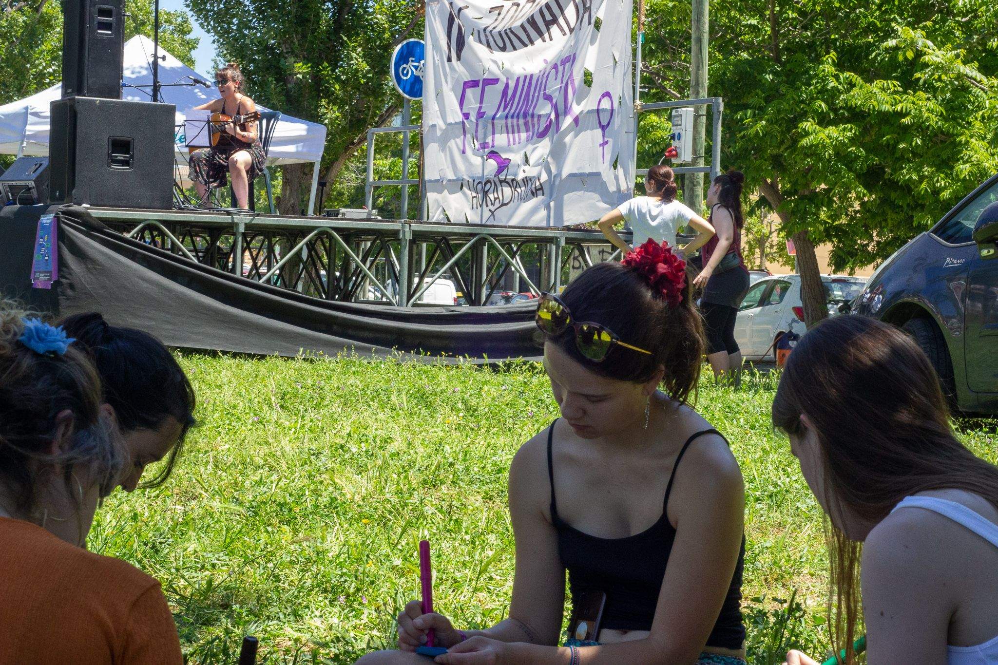 4a Jornada Feminista a Sant Cugat, paella i música. FOTO: Ale Gómez