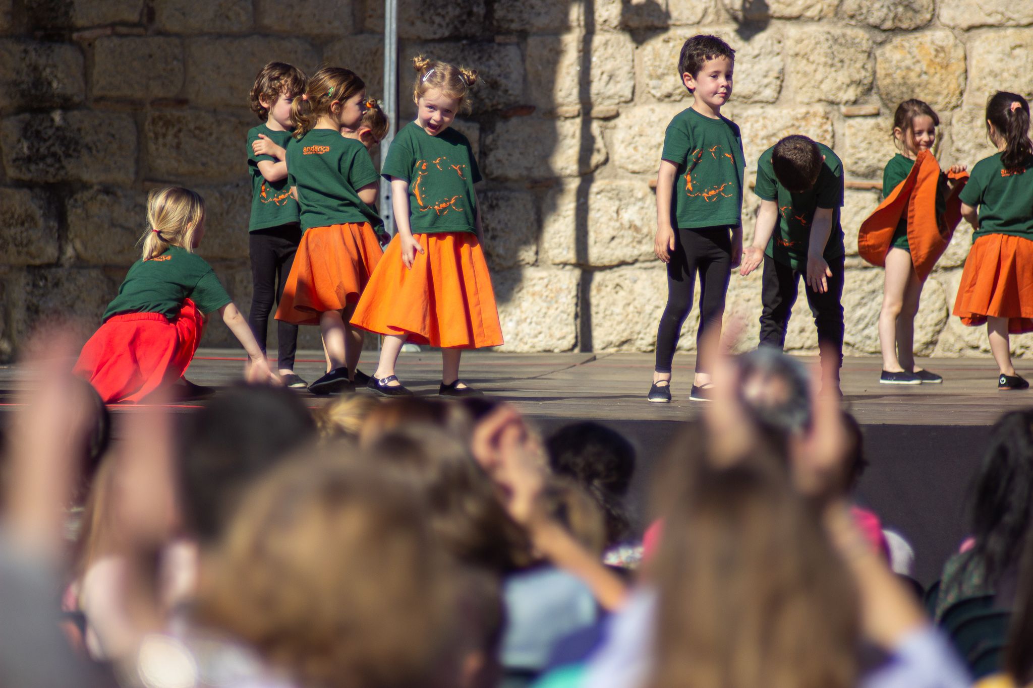 L'Esbart a la plaça d'Octavià amb l'Andança a Plaça. FOTO: Ale Gómez