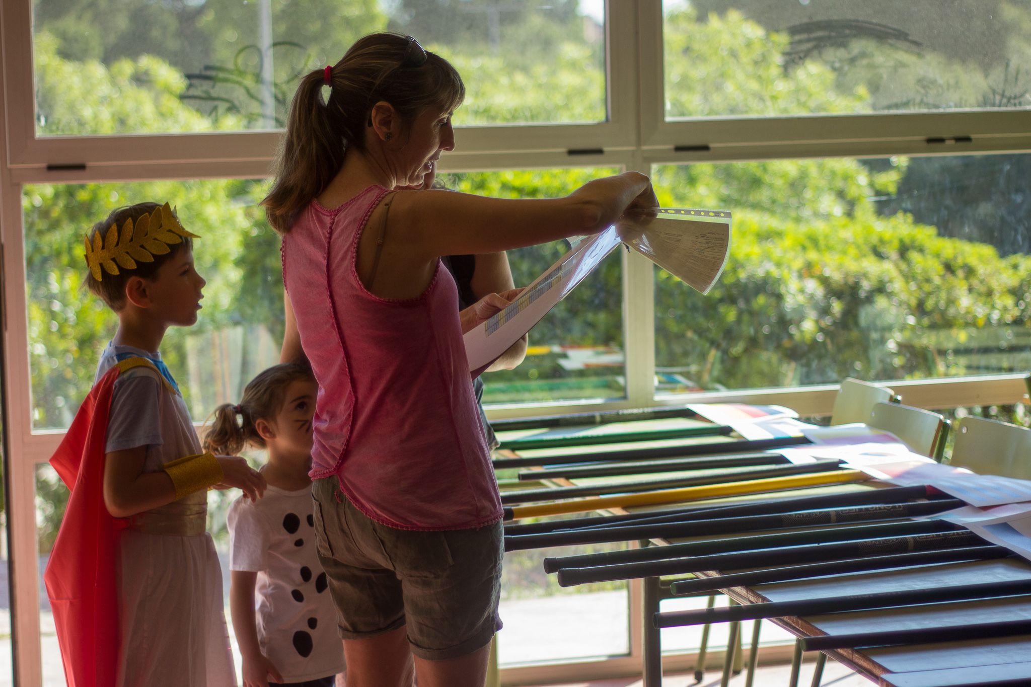 Olimpíades a l'escola Gerbert d'Orlhac. FOTO: Ale Gómez