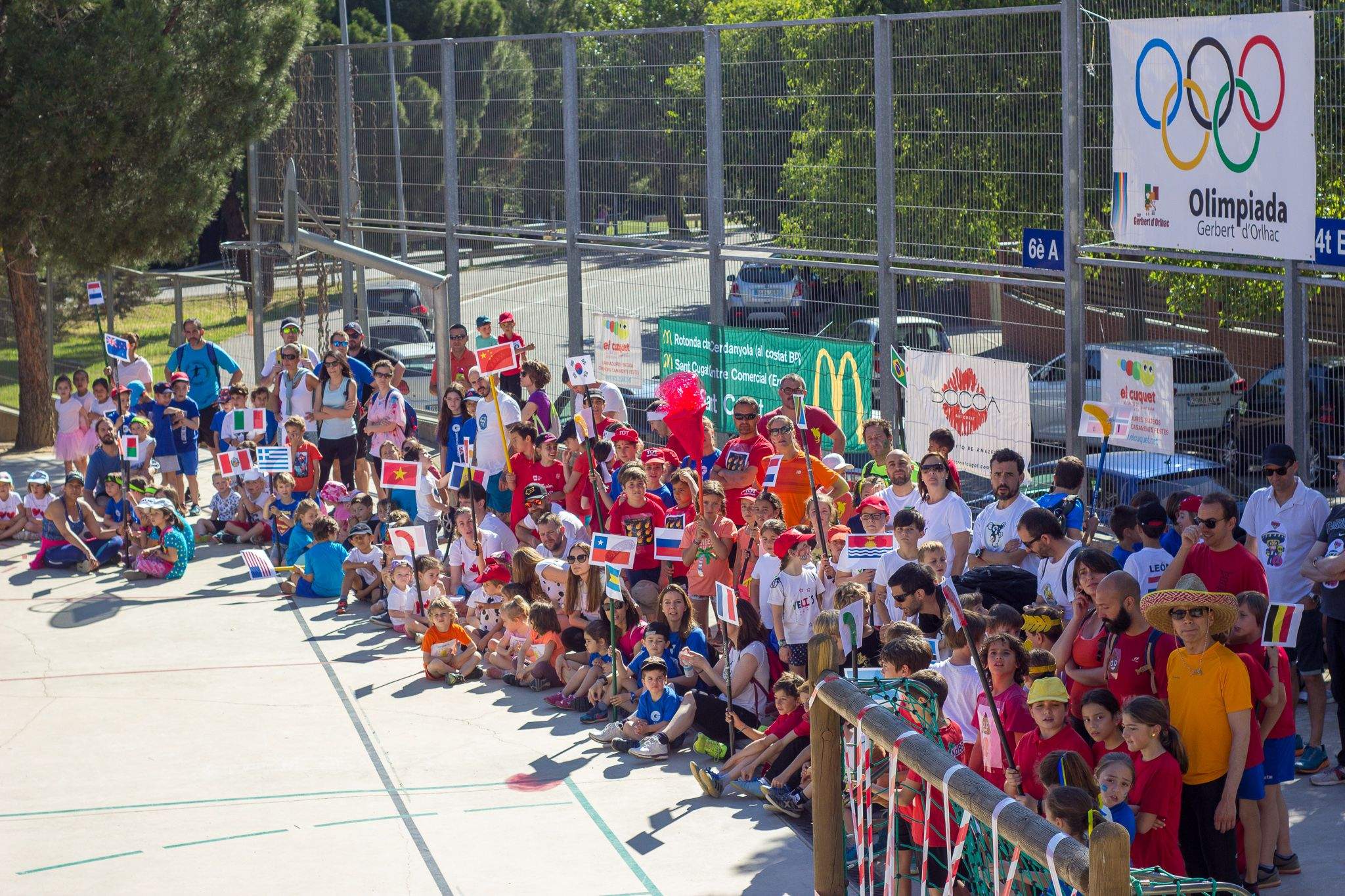 Olimpíades a l'escola Gerbert d'Orlhac. FOTO: Ale Gómez