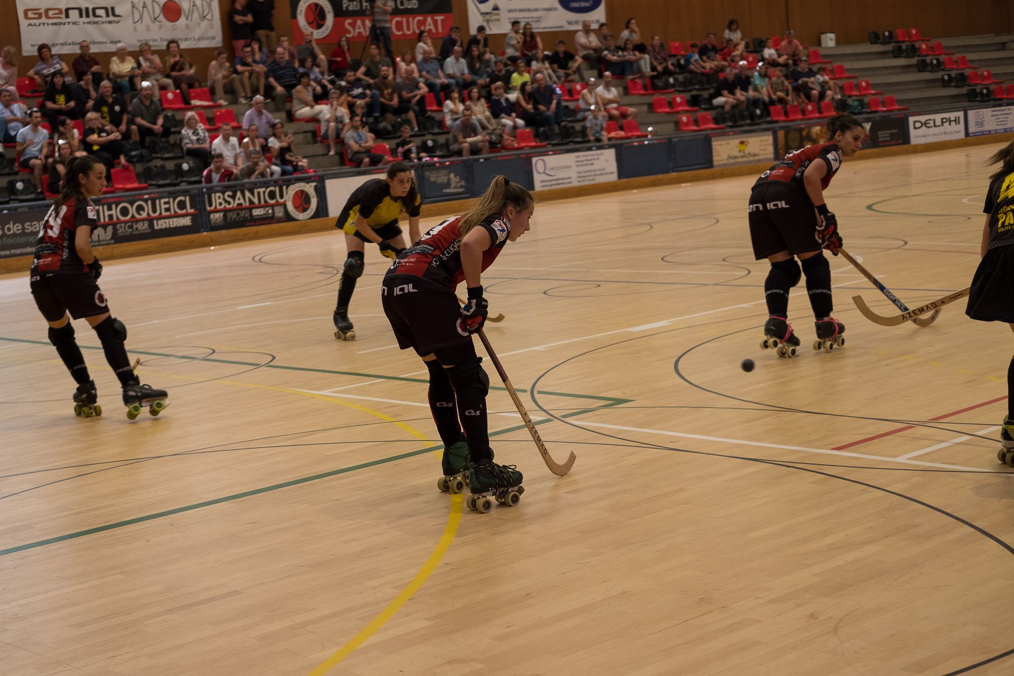 Hoquei sobre patins femení. PHC Sant Cugat-HC Palau Plegamans B. FOTO: Ale Gómez