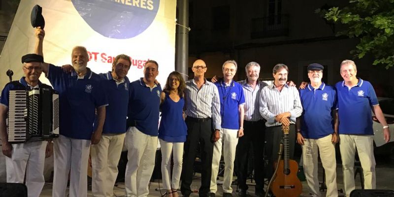 Els Port Bo i Els Nois de l'Eixida han cantat plegats a la Cantada d'havaneres del TOT Sant Cugat. FOTO: TOT Sant Cugat