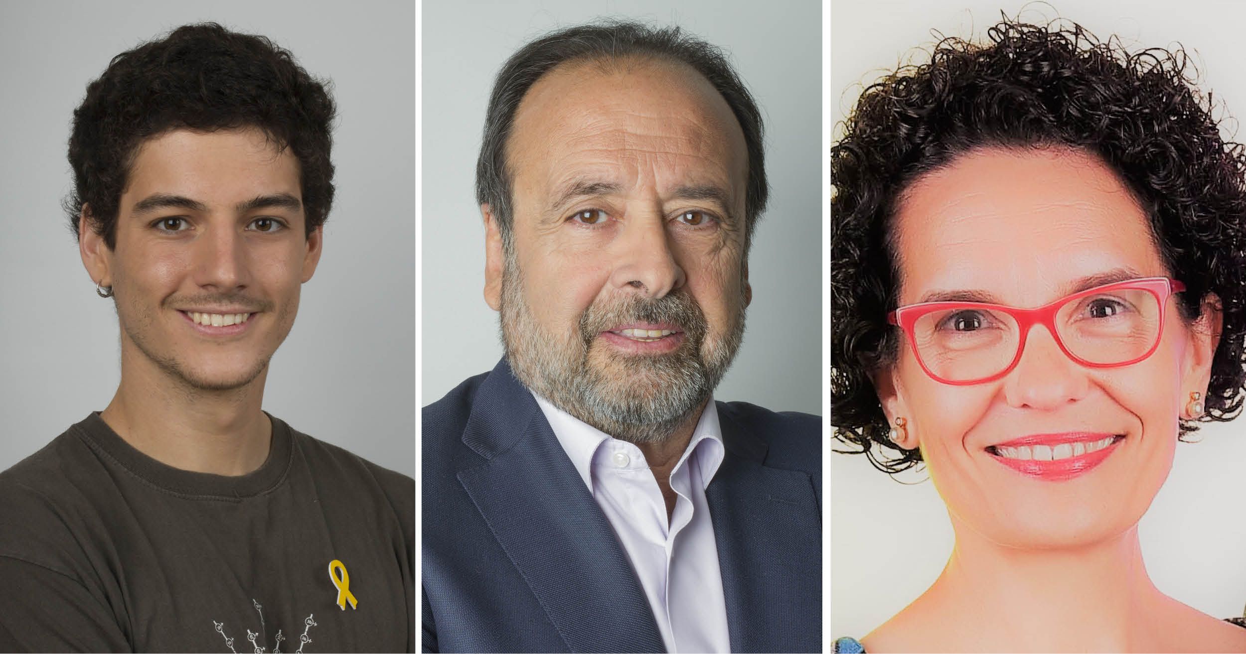 Lluc Cahís, Jaume Sanmartí i Olga Lacoma FOTO: ERC