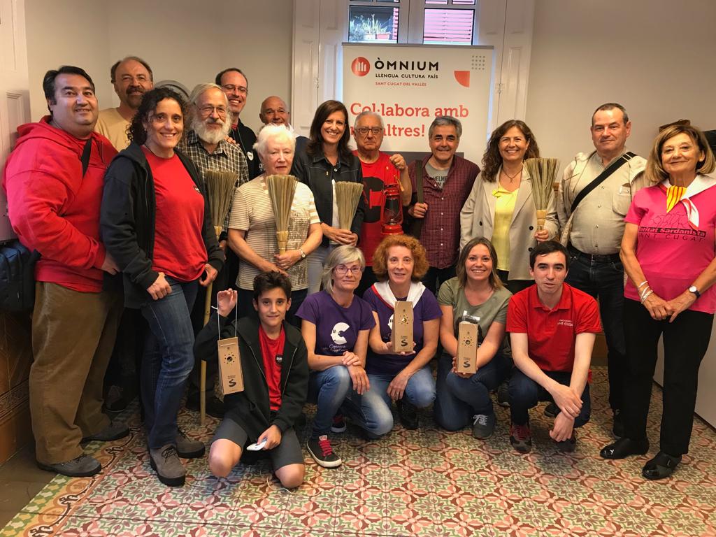 L'acte de la rebuda de la Flama del Canigó s'ha presentat aquest 11 de juny. FOTO: Cinta Caballé