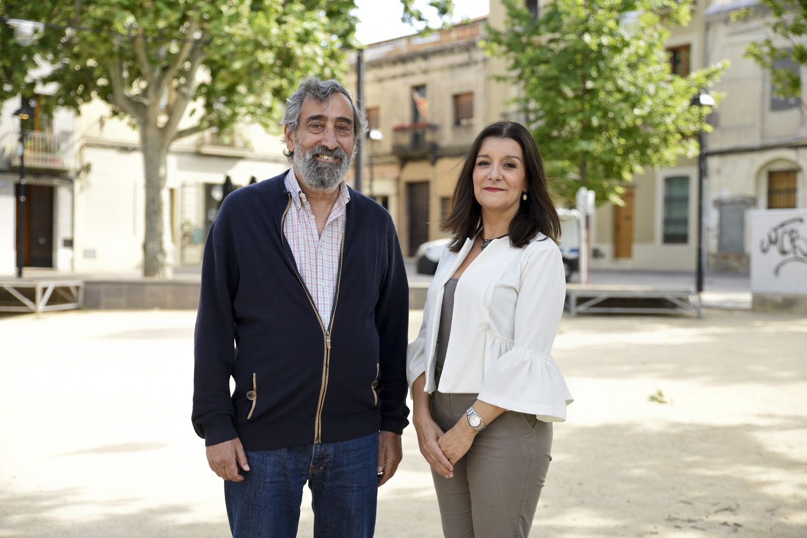 Jaume Janer i Gemma Navarra, dos dels organitzadors del Dia de la Música a Sant Cugat. FOTO: Bernat Millet