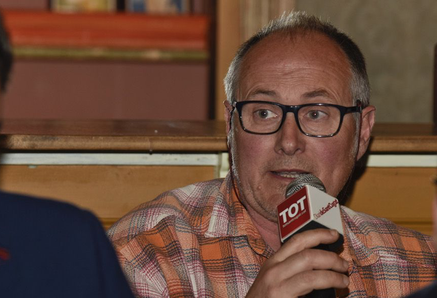 Ferran Margineda, durant el debat electoral sobre mobilitat. FOTO: Bernat Millet