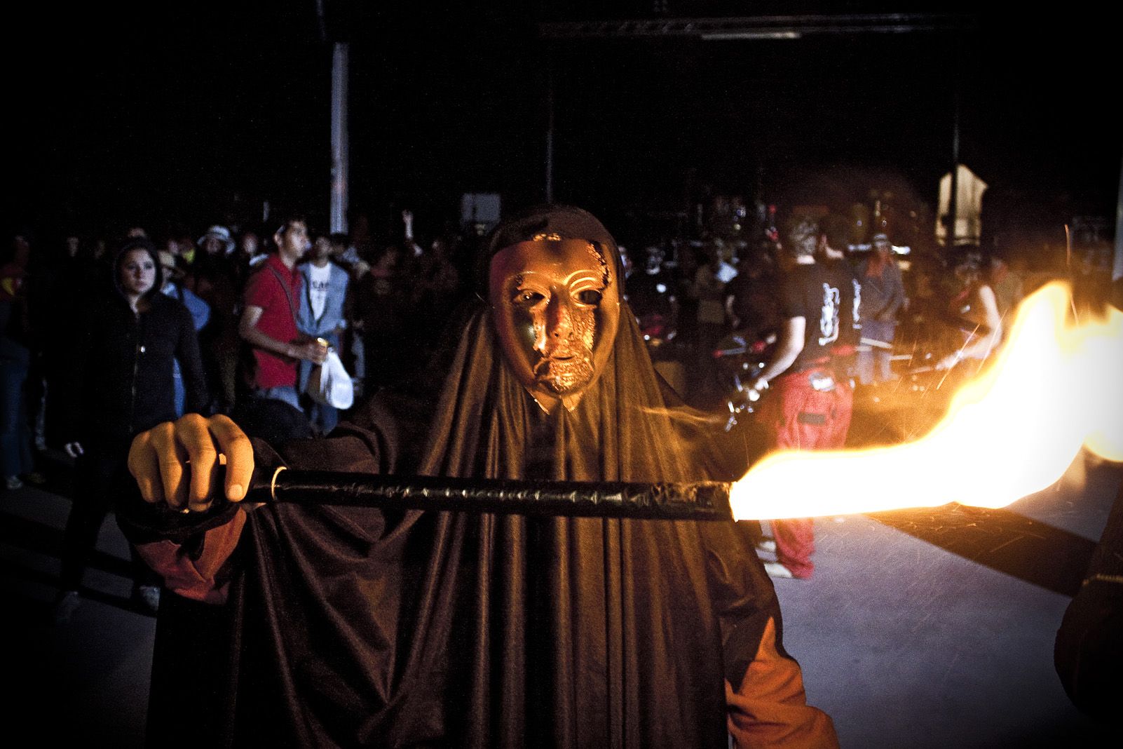 Diables de Festa Major durant els anys '90. Foto: Arxiu.