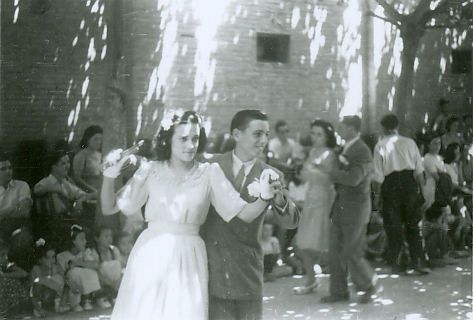 Paga-li Joan de Festa Major als anys quaranta. Foto: Arxiu.