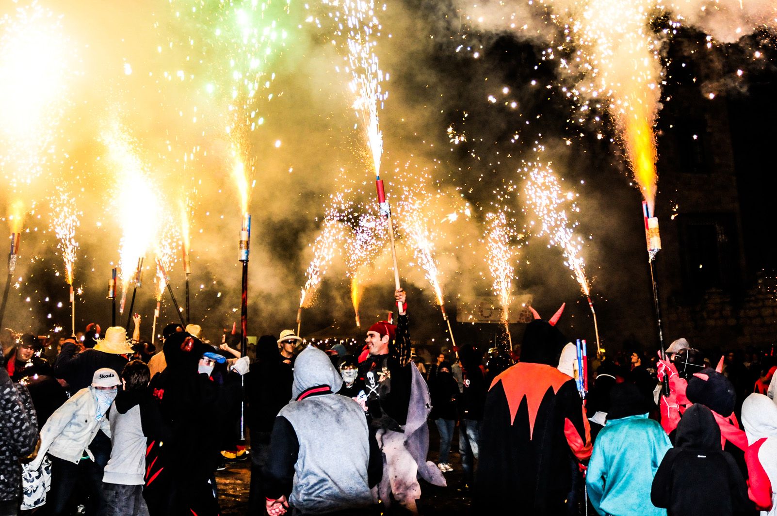 Correfoc de Festa Major l'any 2013. Foto: David Molina.