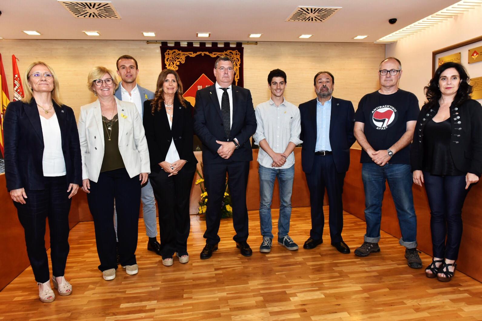 Foto de família dels vocals i president de l'EMD de Valldoreix. FOTO: Miguel López Mallach