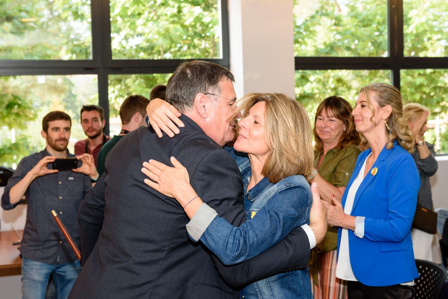 Moments de la constitució de la Junta de Veïns de Valldoreix. FOTO: Miguel López Mallach