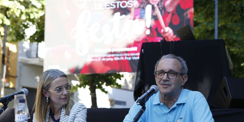 Ingla i Bendinelli durant la presentació del programa de Festa Major. FOTO: Bernat Millet