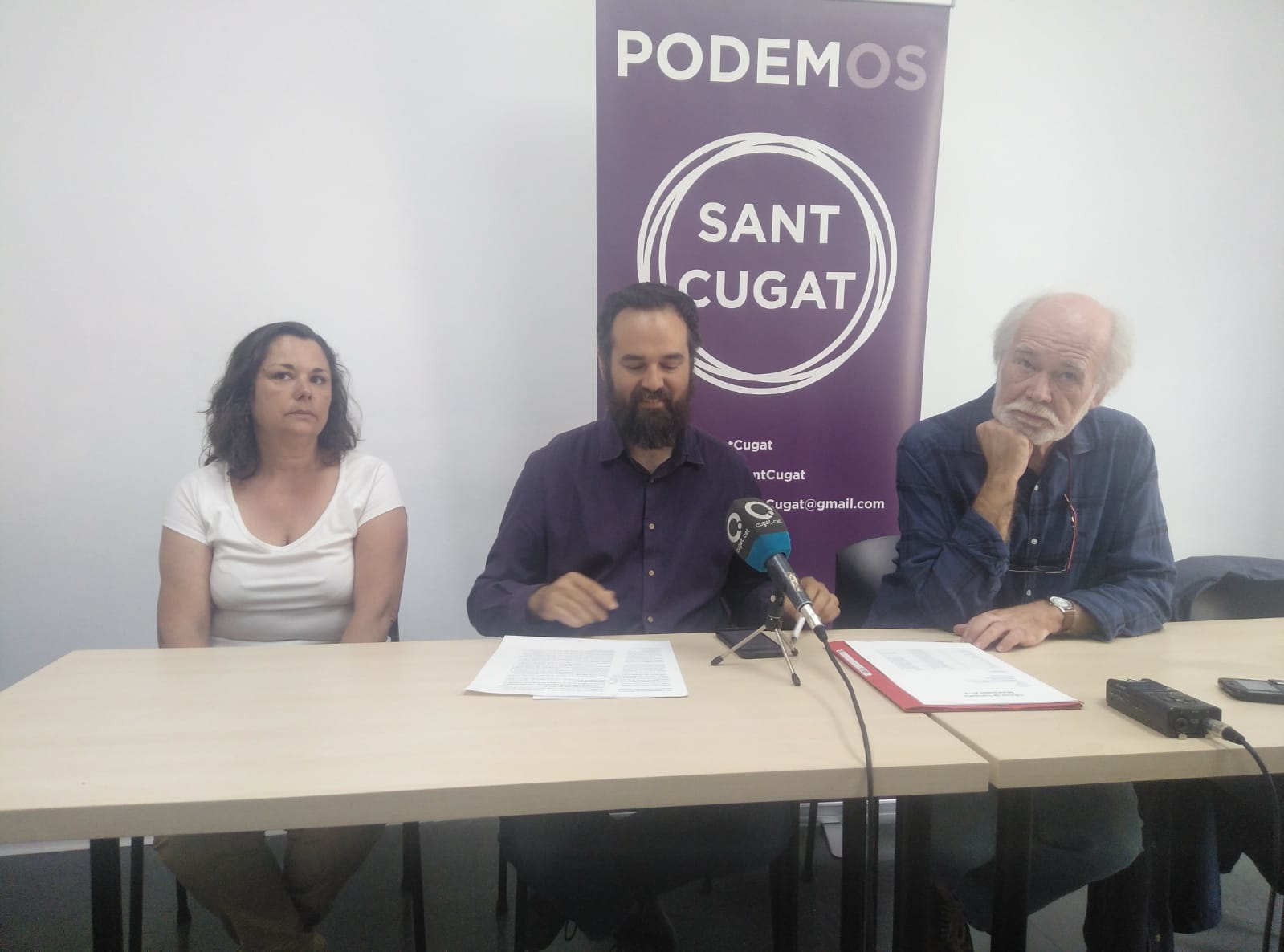 Roda de premsa de Podem Sant Cugat. FOTO: TOT Sant Cugat