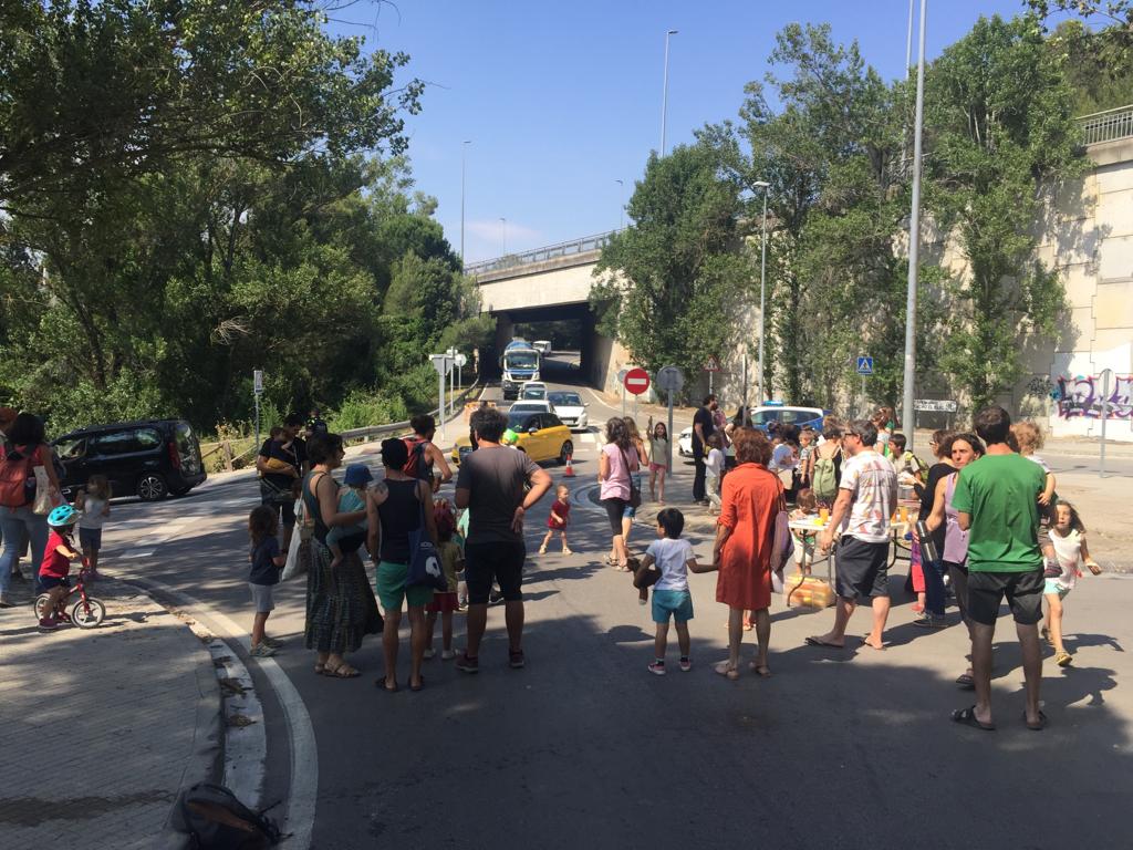 Els veïns de La Floresta reclamen millores de seguretat en aquest punt de la carretera de Vallvidrera FOTO: Cedida