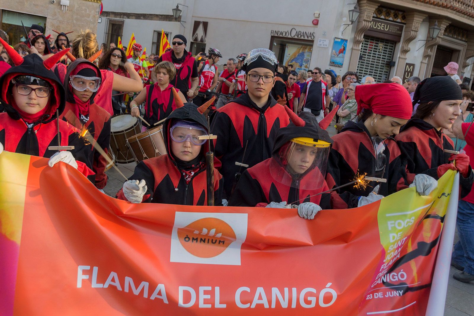 Flama del Canigó. FOTO: Paula Galván