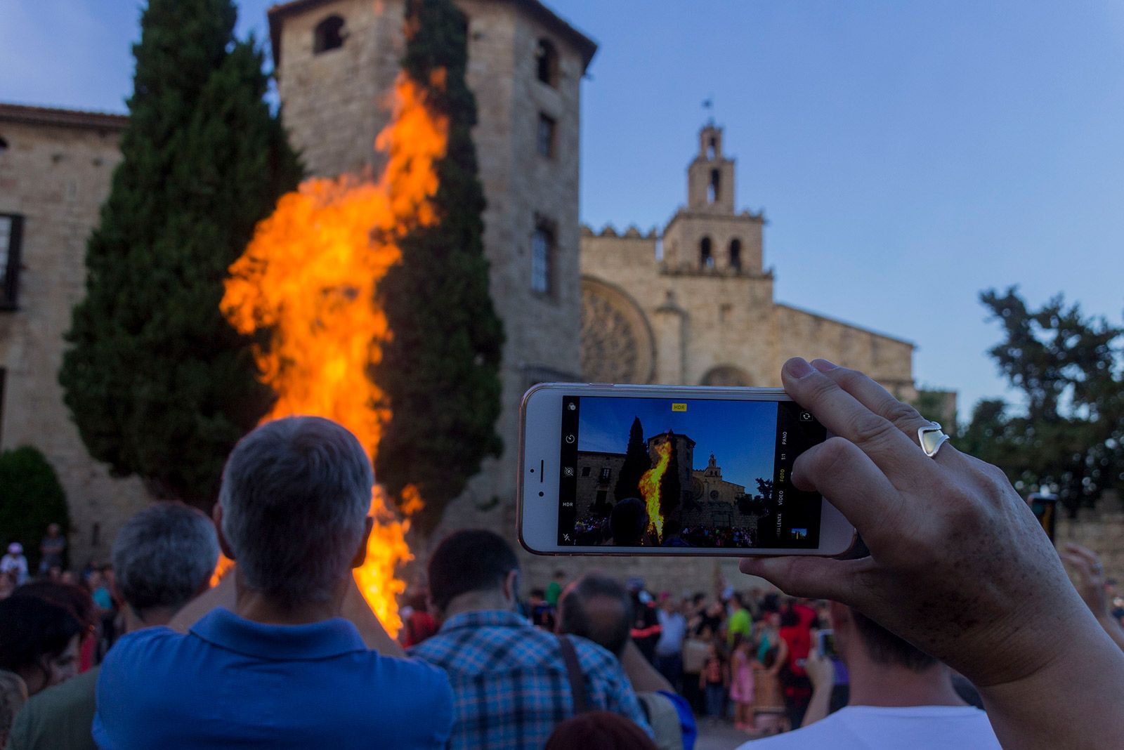 Flama del Canigó. FOTO: Paula Galván