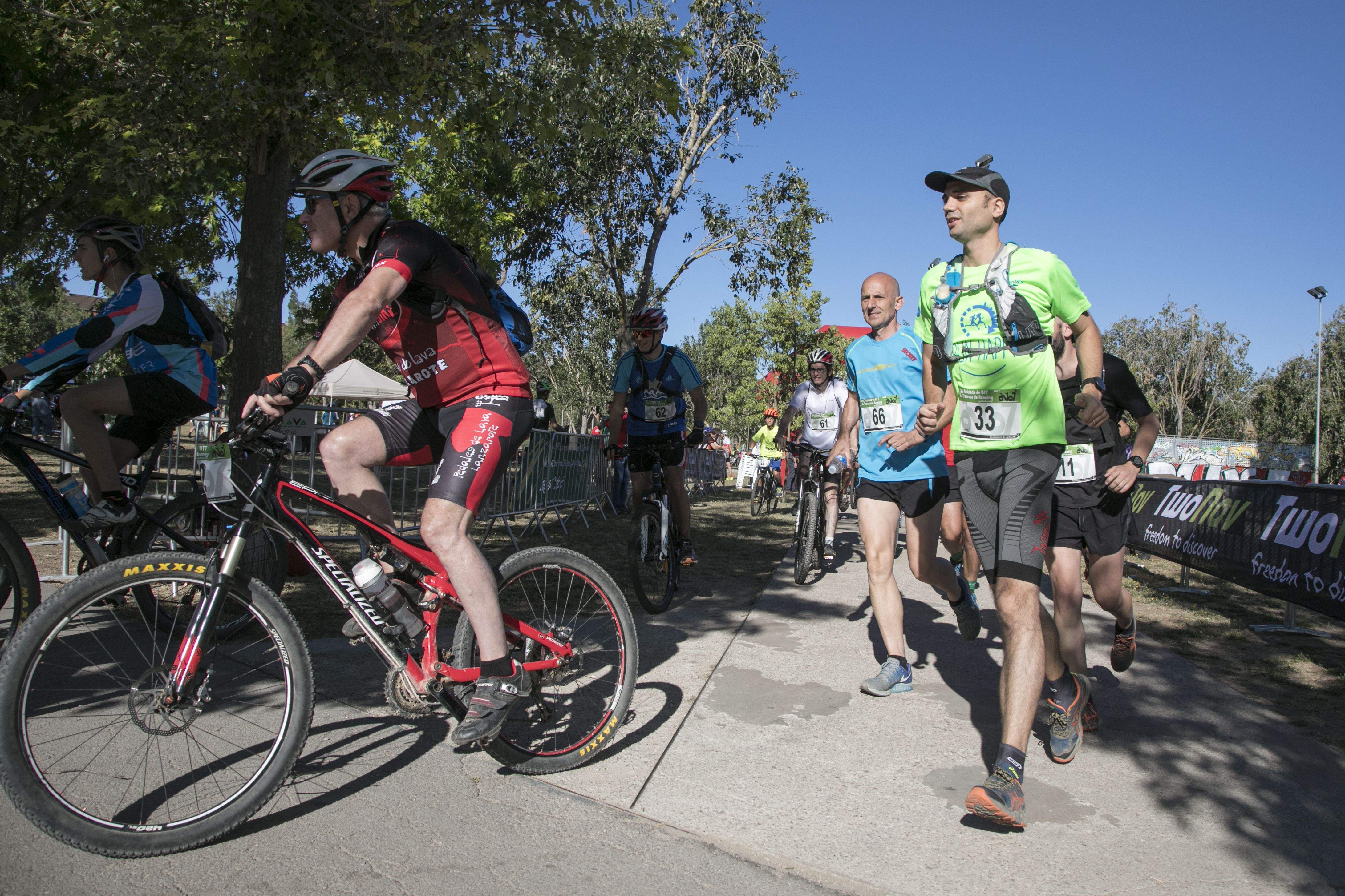 La 17a Pedalada de BTT – 9a Travessa de Running es farà diumenge, a partir de les 9 hores, al parc de la Pollancreda, sortida i arribada. FOTO: Lali Puig