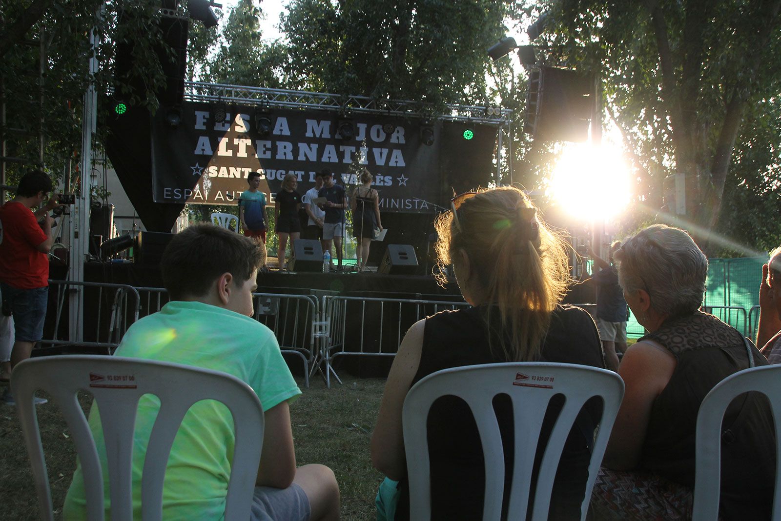 Pregó d'inici de la Festa Major Alternativa. FOTO: Paula Galván