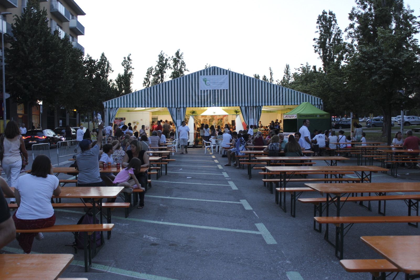 Inauguració de la caseta del CPA a la Festa Major de 2019. Foto: Alex Gomez